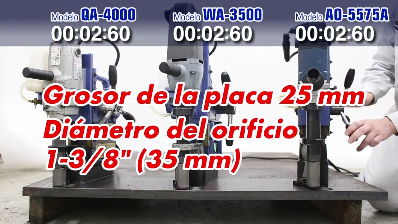[NITTO KOHKI] Comparación del tiempo de perforación: ATRA ACE Auto vs Manual