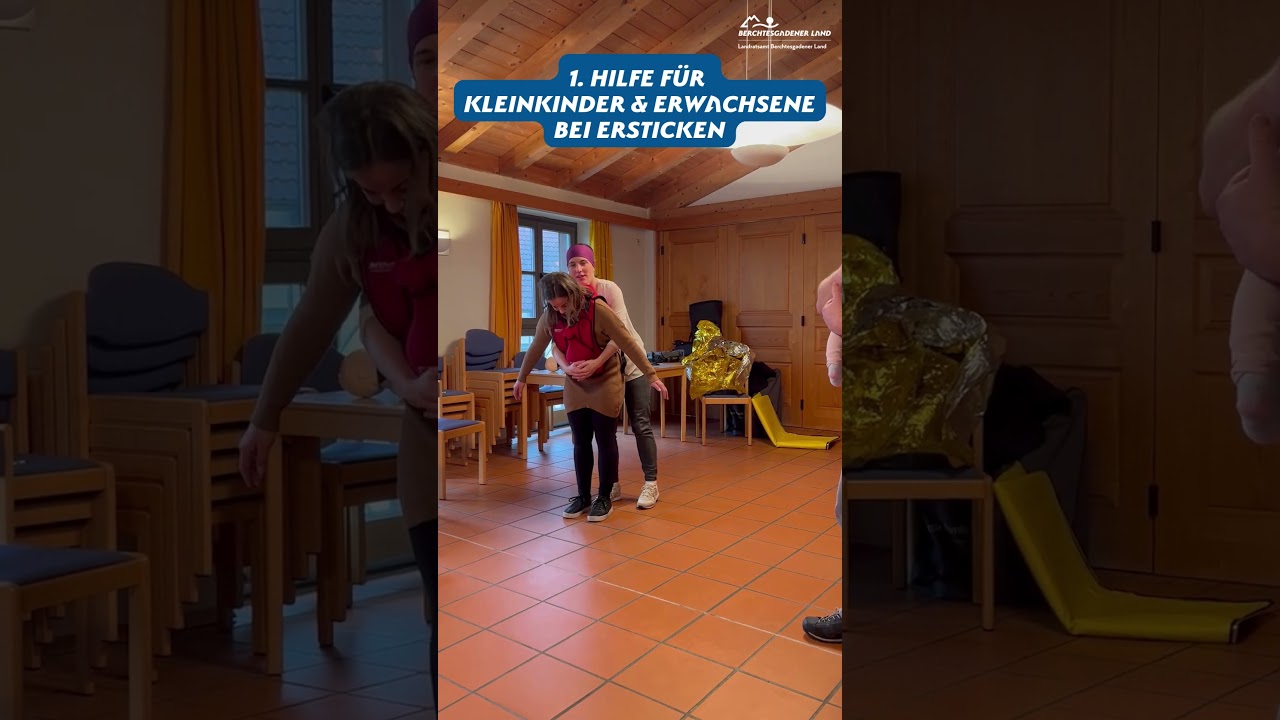 Erste Hilfe bei drohendem Ersticken