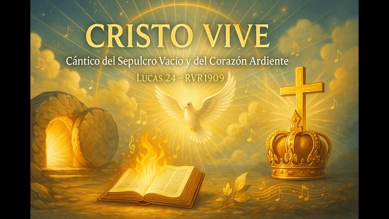 🎵 CRISTO VIVE – Cántico del Sepulcro Vacío y del Corazón Ardiente  📖 Basado en Lucas 24 – Reina Va