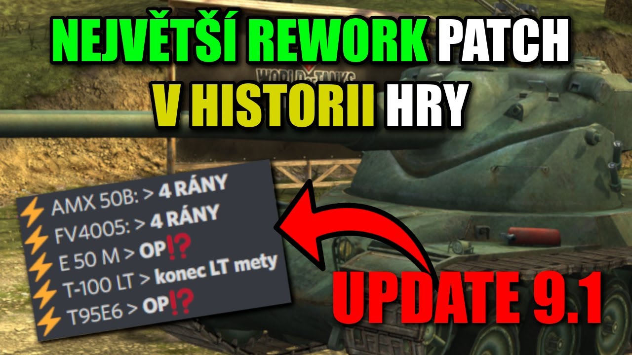 UPDATE 9.1 - NEJVĚT&Scaron;&Iacute; REWORK TANKŮ v historii hry? | WoT Blitz
