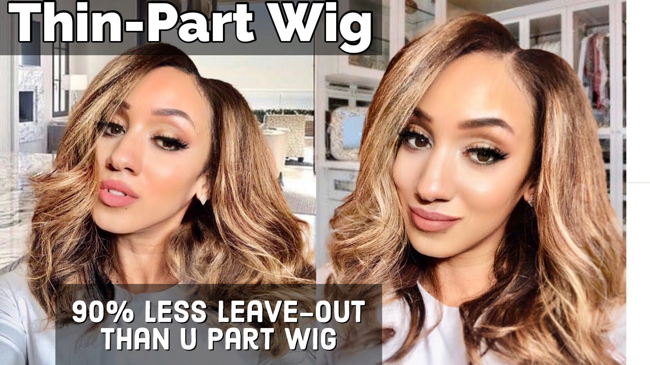Thin-Part Wig/ U Part Wig Upgraded (New Honey Blonde) -Thinnest Leave-out EVER!