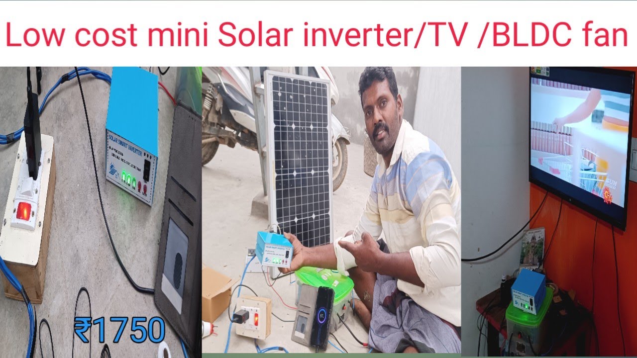 Mini Solar Inverter/DC to AC Convert+Solar charge controller/jm Tamilminnal solar