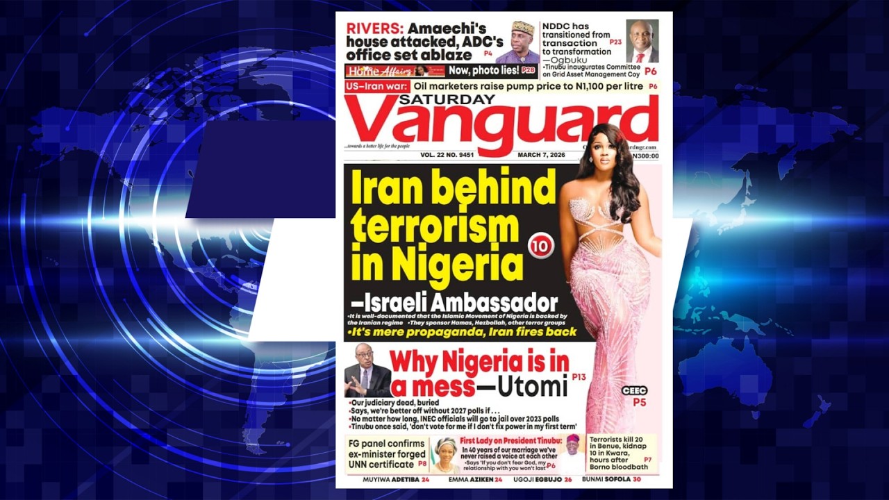 IRAN BEHIND TERRORISM IN NIGERIA-ISRAELI AMBASSADOR
