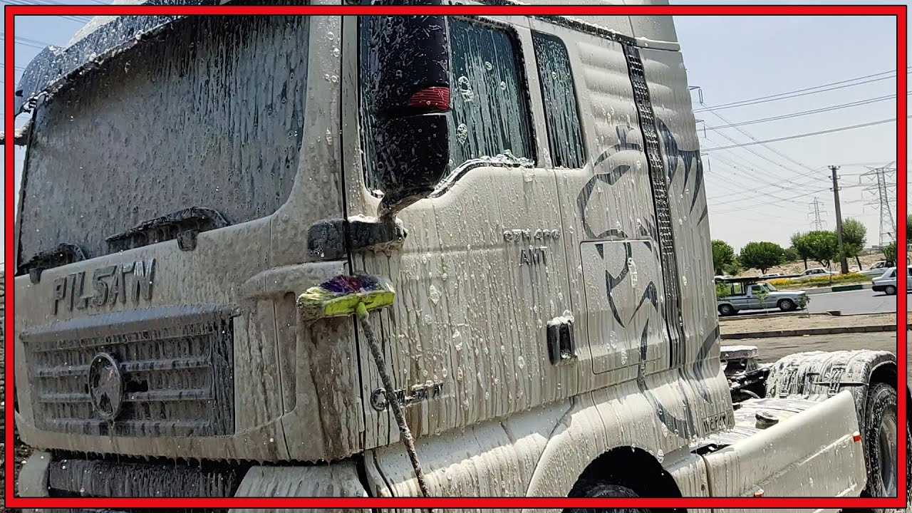 how to pressure washing a filthy SEMI TRUCK!! 