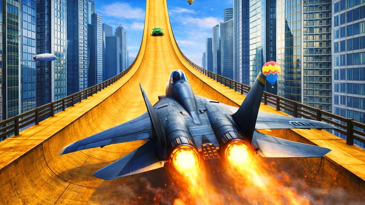 Jet Ramp Car Racing 😱 Mega Ramp Racing 3D Game | New Games 2026 - Android Games