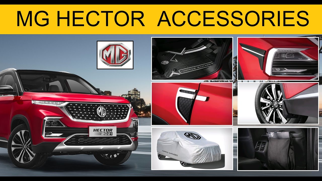 MG hector accessories with price and details