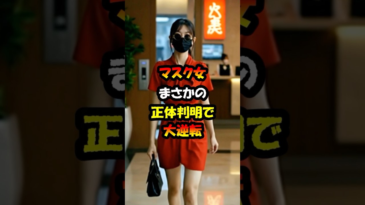 マスク女まさかの正体判明で大逆転#shortsdrama