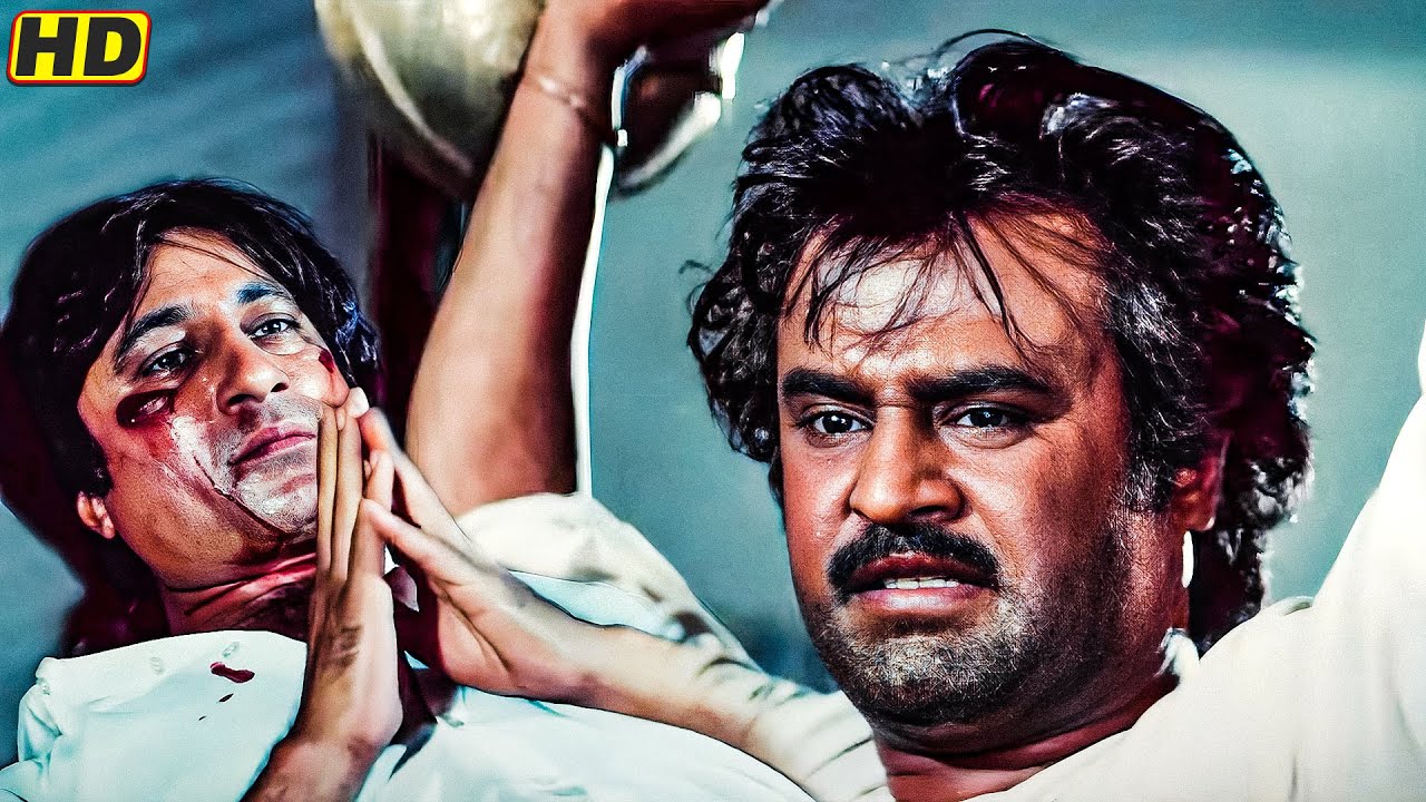 भाईसाहब मुझे मत मारो मेरे बीवी बचो के वासते मुझे जानेदो..Rajinikanth’s Power-Packed Action Scene