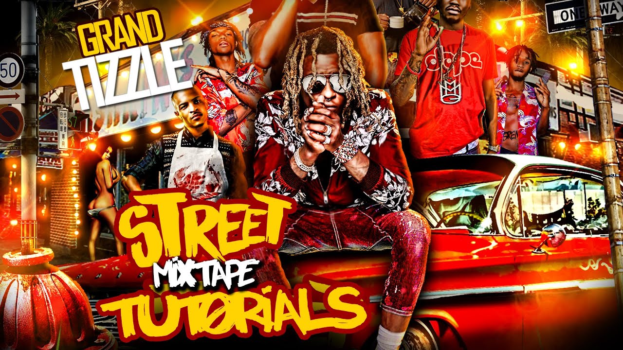 Adobe Photoshop CS6 Mixtape Cover Art Graphic Design Expert Tutorials Party Flyers & Posters