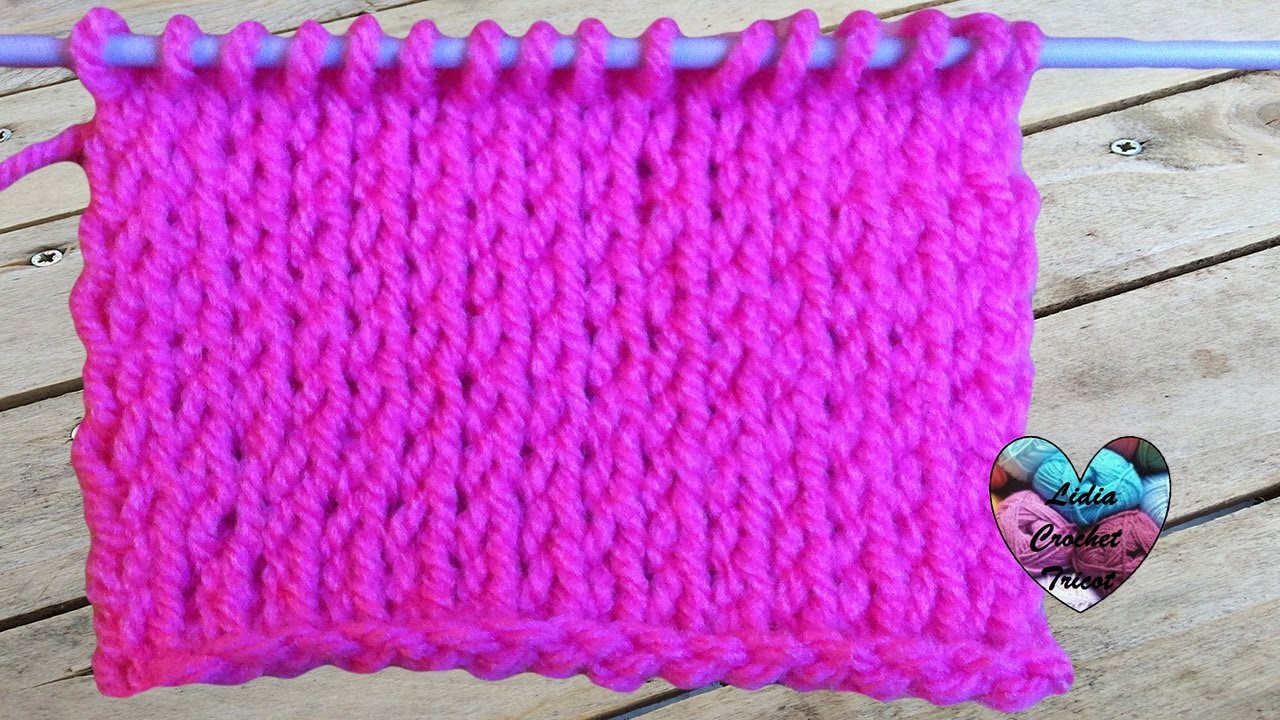 Crochet tunisien : Point jersey