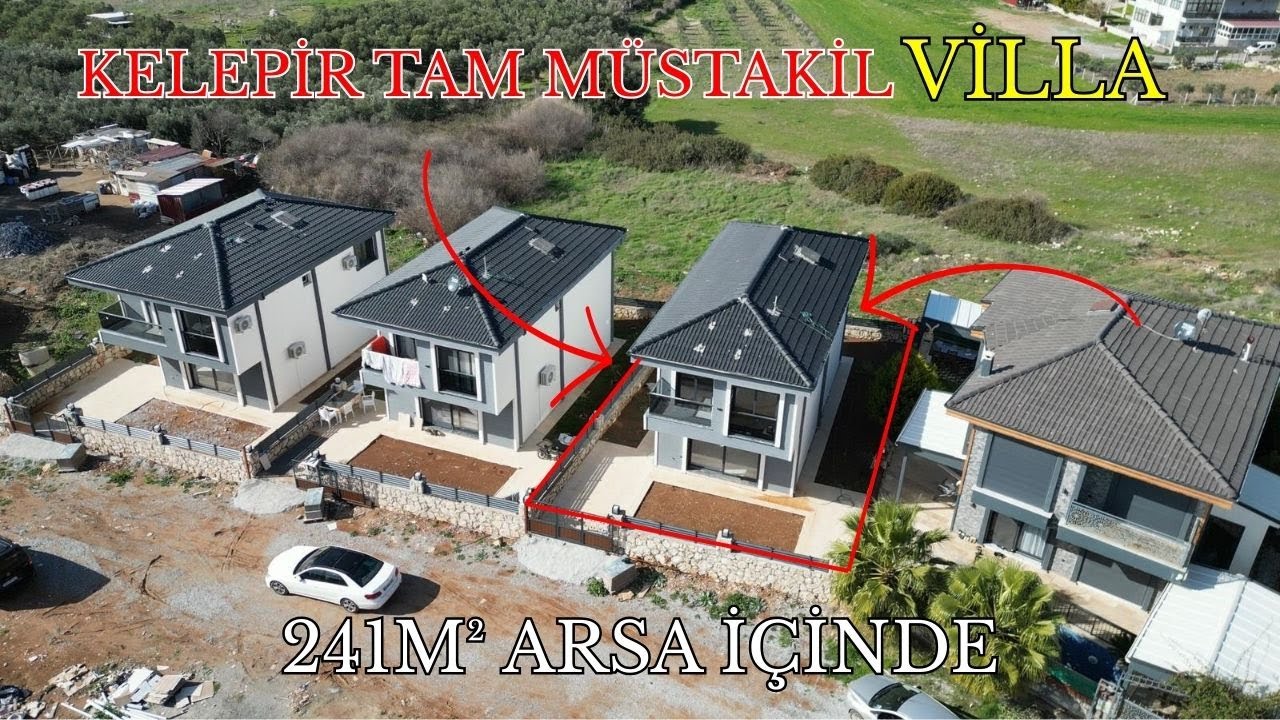 DİDİM'DE KELEPİR FİYATA AYRI MUTFAKLI 241m² ARSA İÇİNDE TAM MÜSTAKİL VİLLA #didim #emlak #villa #ev