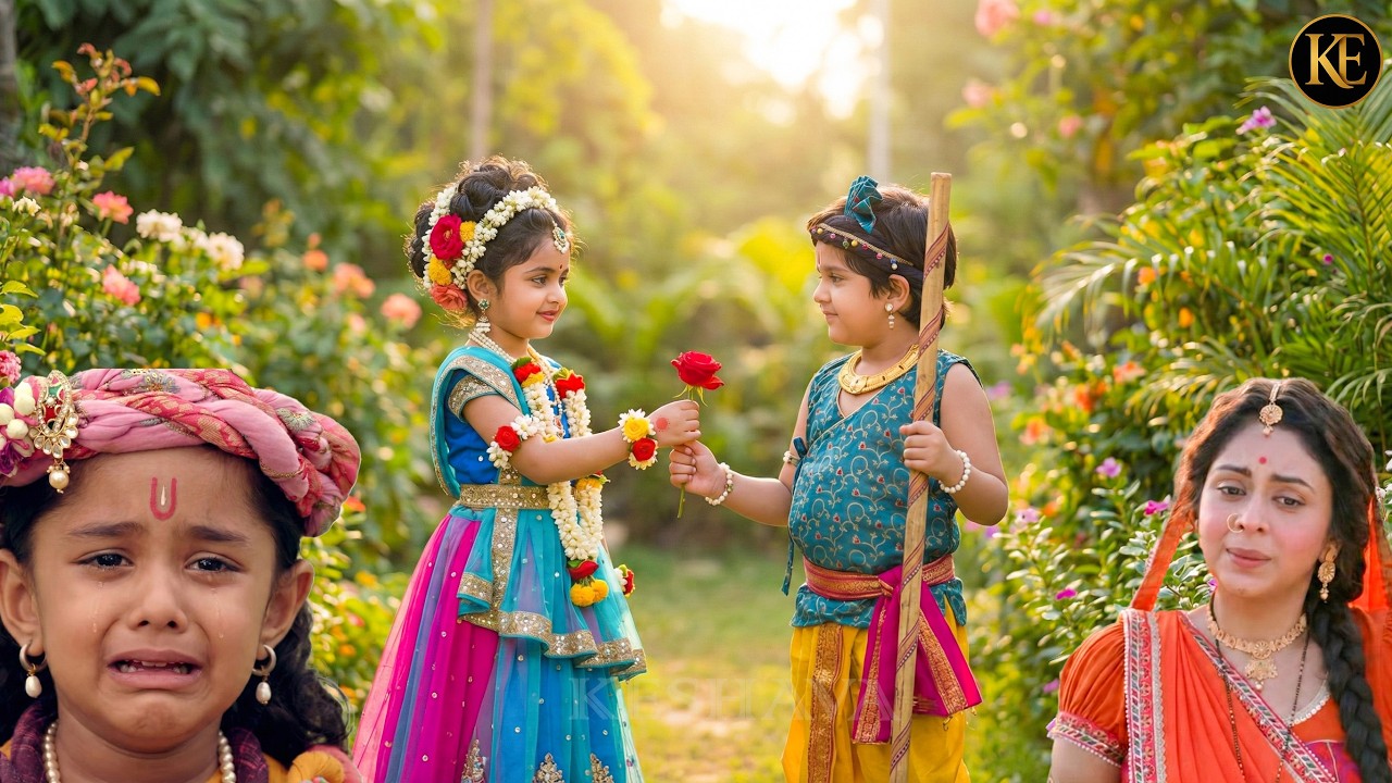 जब राधा ने बलराम को दिया गुलाब, तो कान्हा क्यों रो पड़े? || मैया यशोदा का नंदलाला ||  YMKN