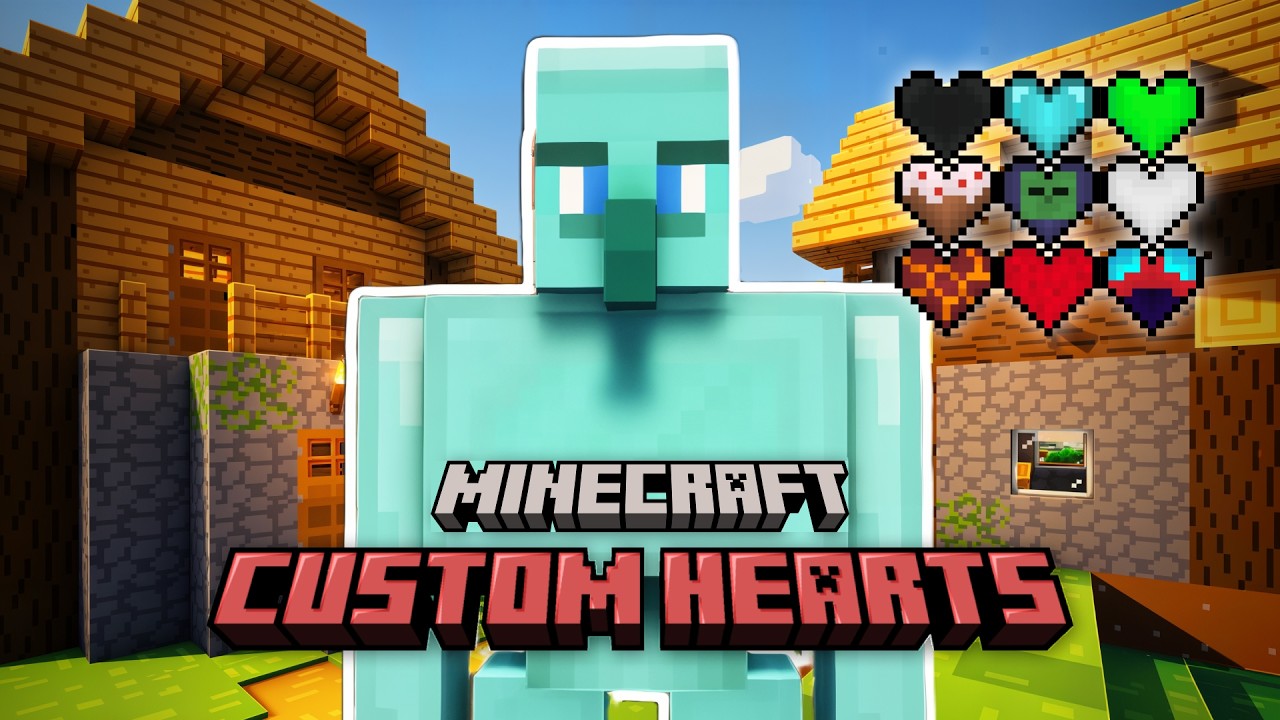 Aku Namatin Minecraft Dengan CUSTOM HEARTS Overpower!