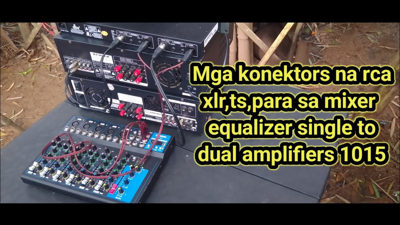 Mga konektors na rca,xlr,ts para sa mixer, equalizer single to dual amplifiers 1015