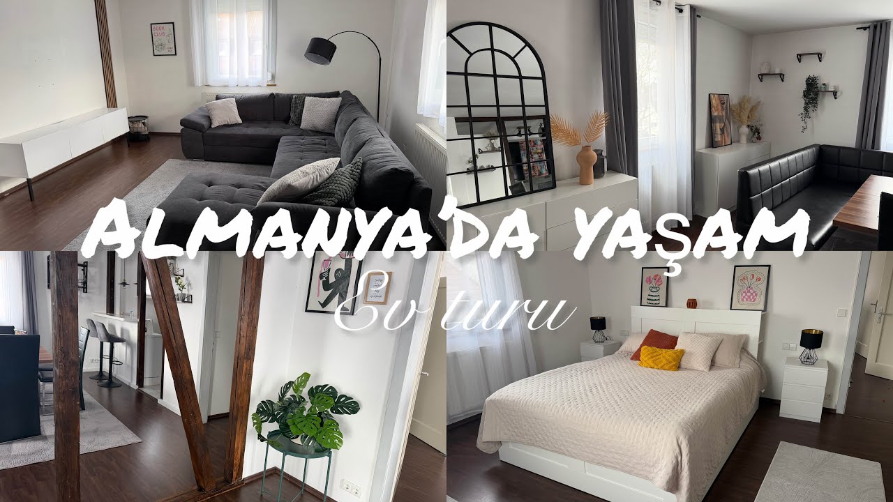 🇩🇪 Almanya’da Evimiz 🏡 3+1 Ev Turu | Kira, Mutfak, Çocuk Odası Hepsi!