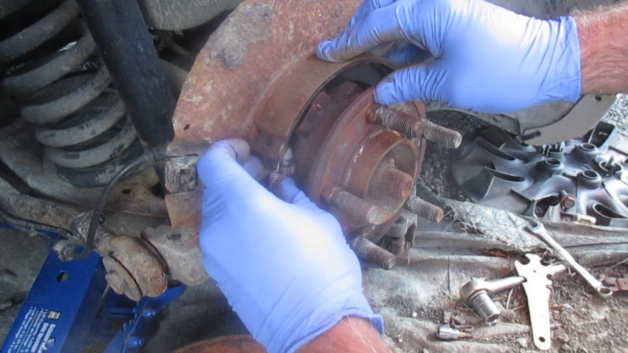 How the parts of an emergency brake (parking brake) fit together