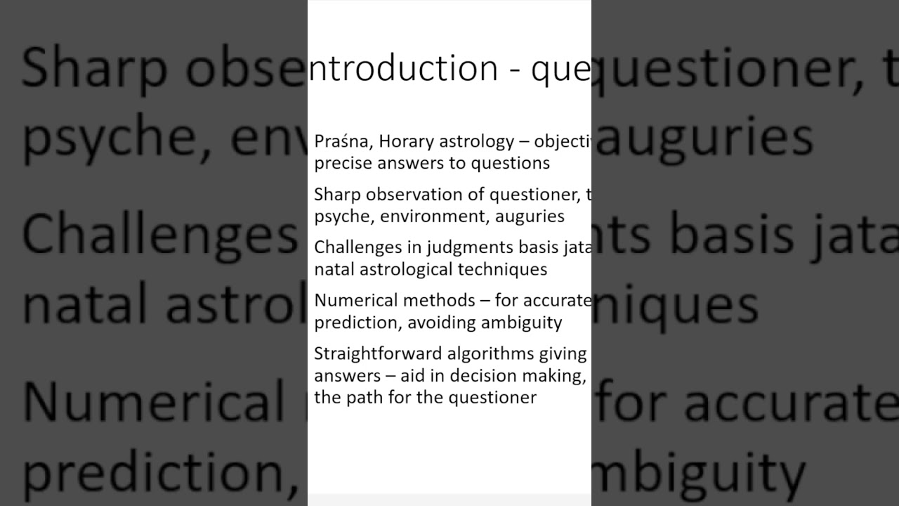 Yes or No - how to answer using Prasna predictive astrology 