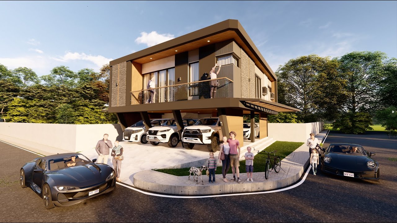 Proposed Two Storey Modern Residential in Cainta, Rizal, Philippines