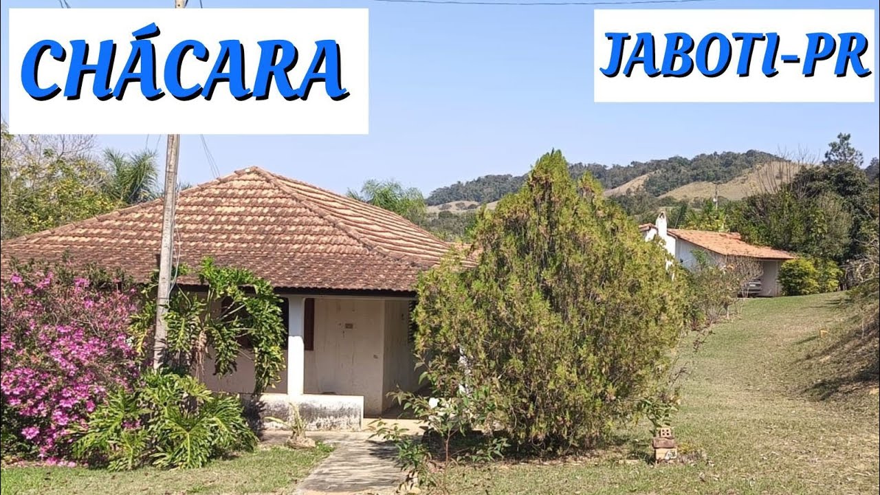 CHÁCARA COM CASA GRANDE DUAS REPRESAS BOSQUE POMAR JABOTI-PR