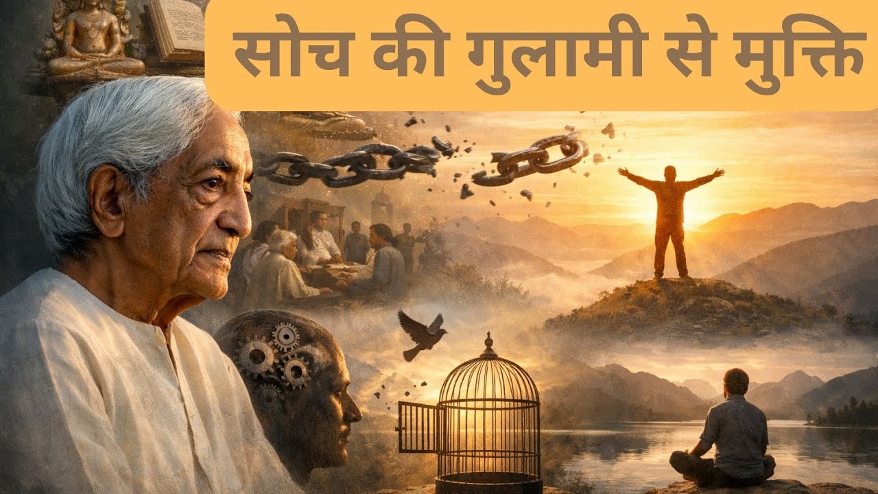 #krishnamurti #theosophy सोच की गुलामी से मुक्ति
