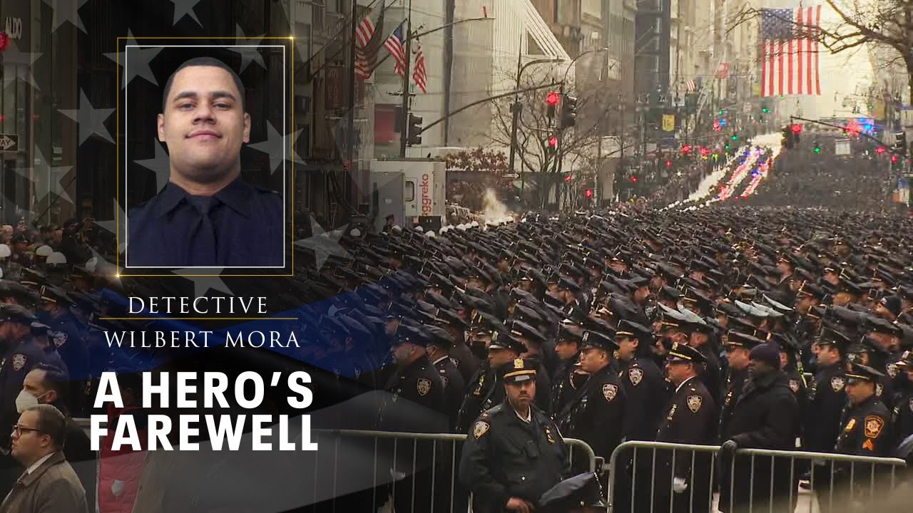 Funeral for NYPD Detective Wilbert Mora at St. Patrick's Cathedral