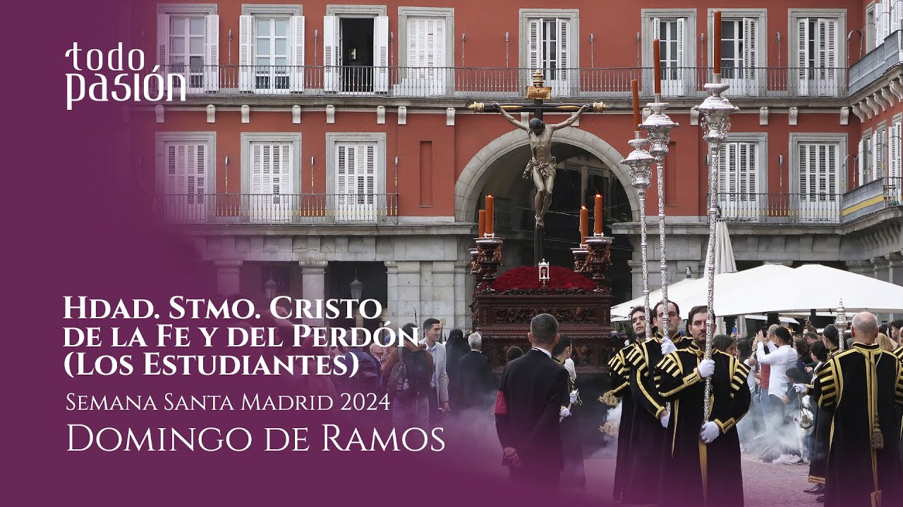 Hermandad de Los Estudiantes | Domingo de Ramos (Plaza Mayor) | Semana Santa Madrid 2024