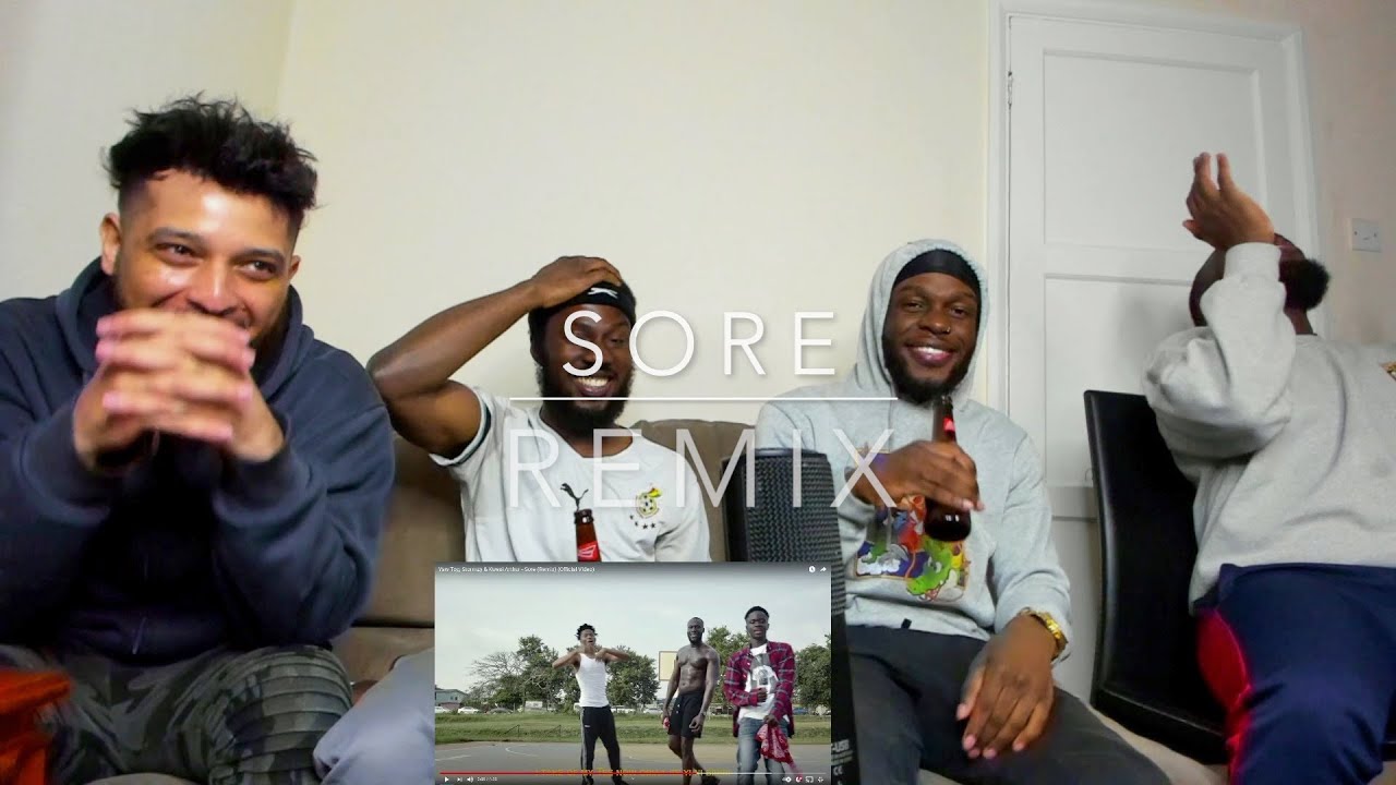 Yaw Tog, Stormzy & Kwesi Arthur - Sore (Remix) (Official Video) | REACTION