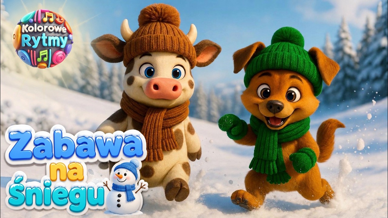 Zabawa na śniegu ⛄ | piosenki dla dzieci | KOLOROWE RYTMY