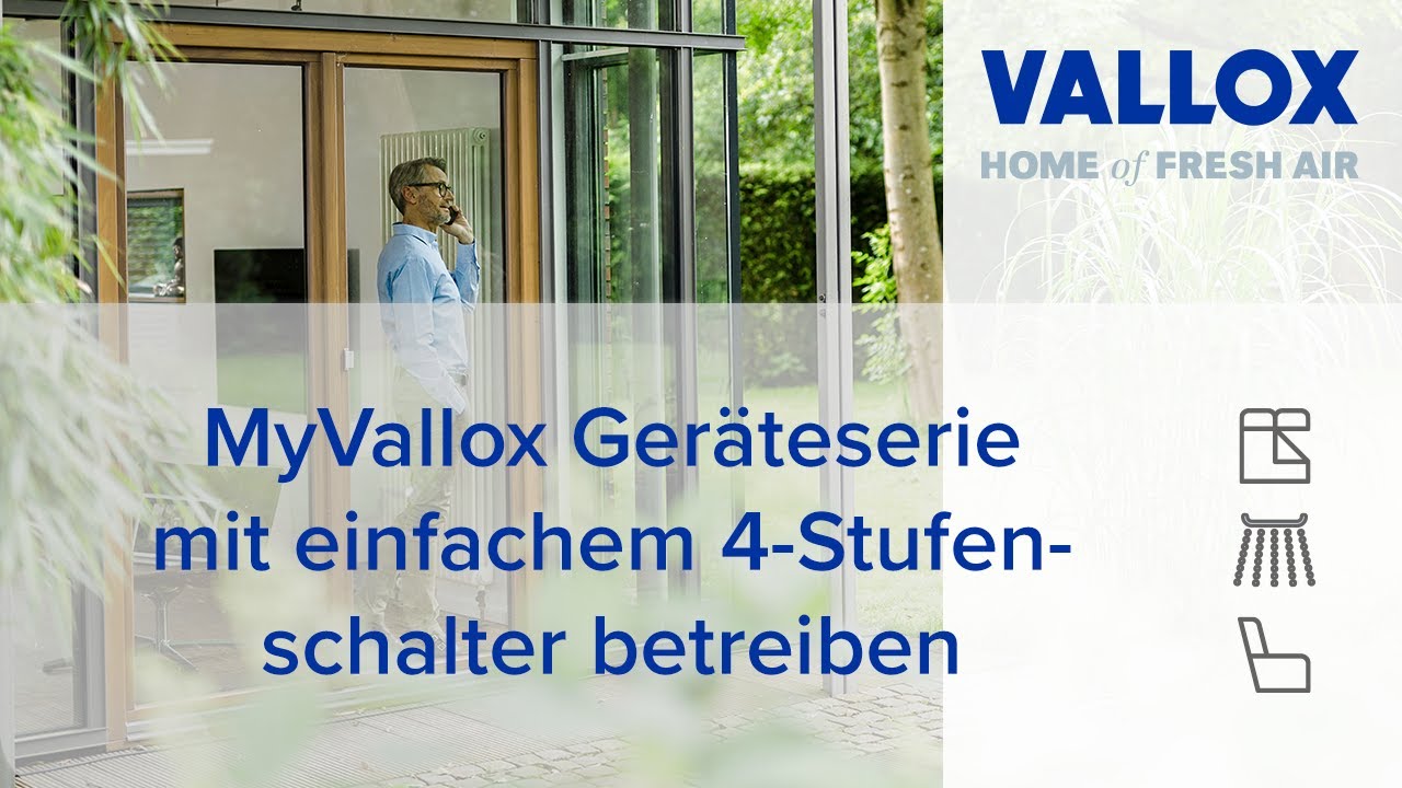 MyVallox - Lüftungsgerät mit einfachem 4-Stufenschalter MV C10 betreiben