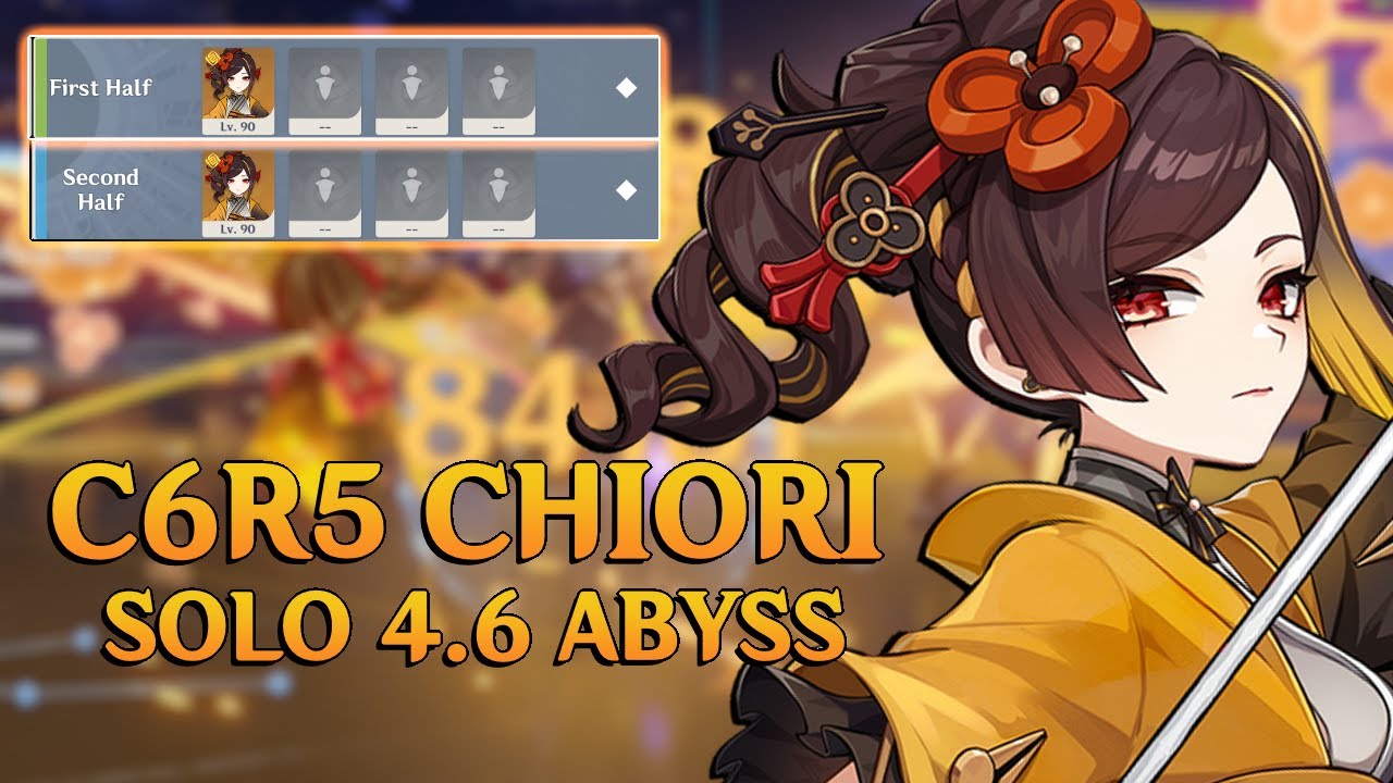 DOES CHIORI EVEN NEED A TEAM?! | C6R5 Chiori SOLO vs. 4.6 Abyss Floor 12 (BOTH SIDES) 9 Stars