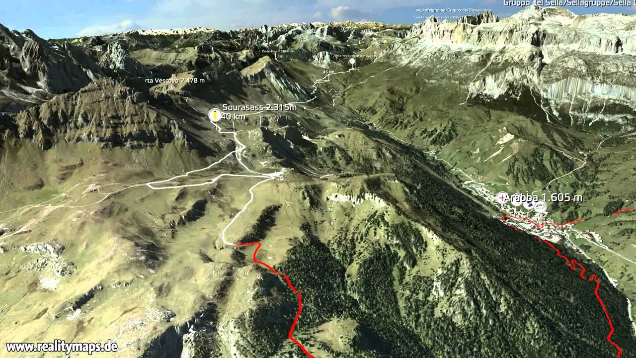 2015 3D Track 87 km S&uuml;dtirol Sellaronda HERO