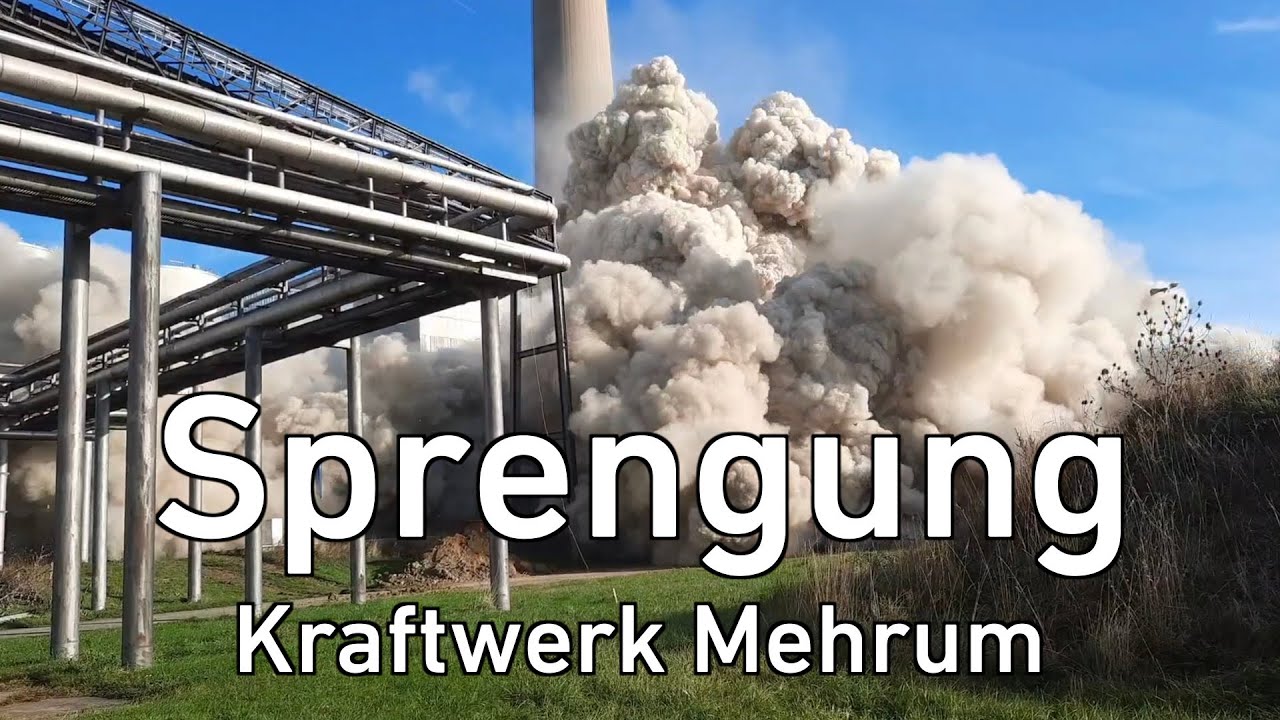 Abriss des Kraftwerks Mehrum: So spektakulär verlief die erste Sprengung!
