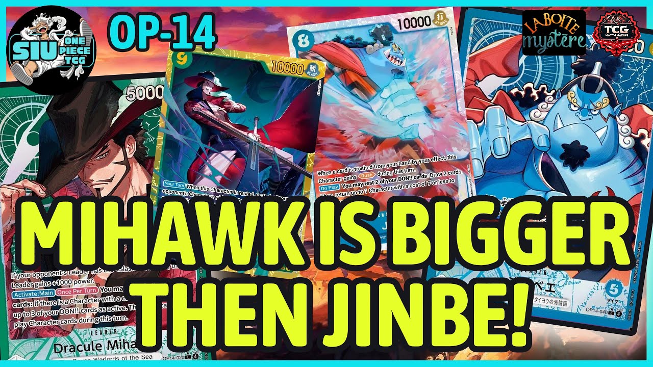MIHAWK IS BIGGER THEN JINBE - OP14-EB04 🟢 Mihawk VS. 🔵 Jinbe 🎮 GAMEPLAY