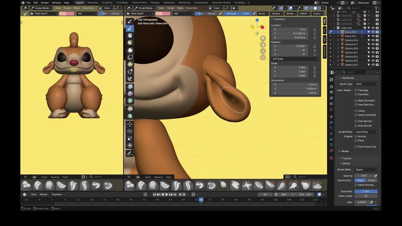 Experiment 017 Lidds: Digital Sculpting in Blender - STL Collectible - Session 2