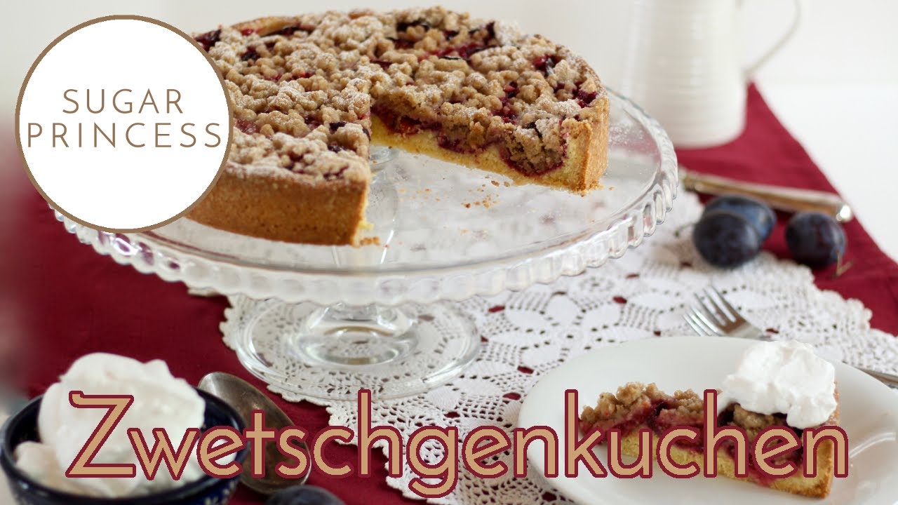 Hildes saftiger Zwetschgenkuchen mit Zimtstreuseln | Rezept Video von Sugarprincess