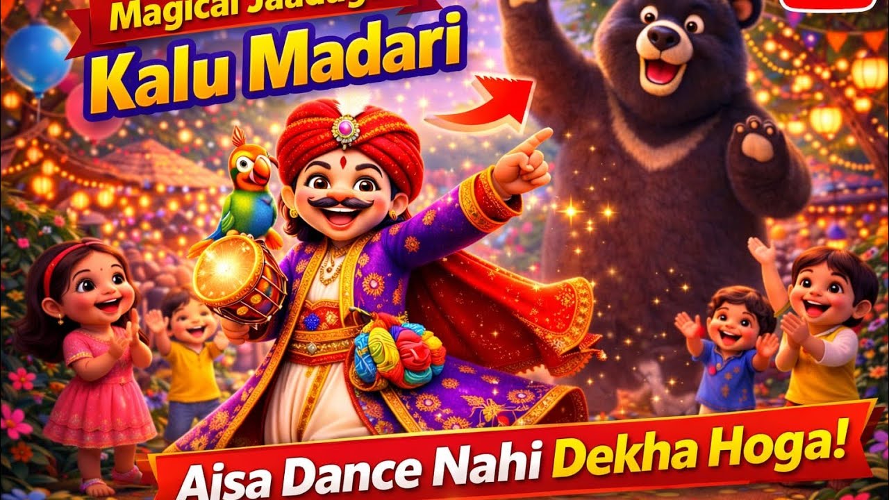 Kalu Madari Aaya |😱 Amaging Kalu ! Hindi Kid's Song | Baby Rhymes # Hindi Rhymes | Kids Cartoon 2026