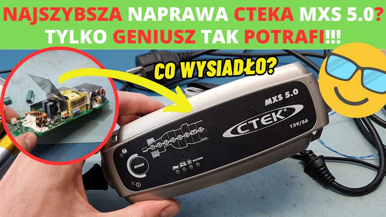 Szybka naprawa CTEK MXS 5.0? - nie ładuje/reaguje na podłączenie do prądu - jak namierzyć zwarcie?