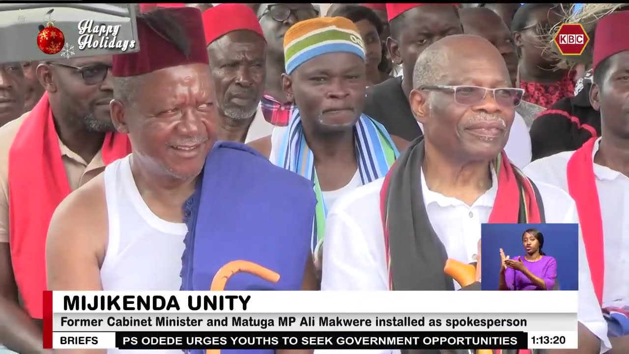 Former minister Chirau Ali Mwakwere installed as Mijikenda spokesperson