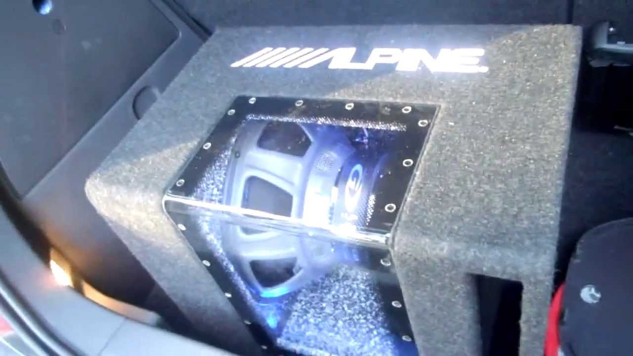 Subwoofer Alpine SBG-1244BP passa banda 30cm 12