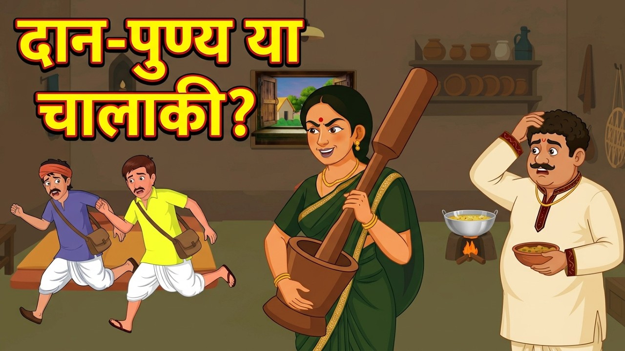 मूसल का रहस्य- जब पत्नी की चालाकी सब पर पड़ी भारी | Hindi Moral Story | Stories लोककथा