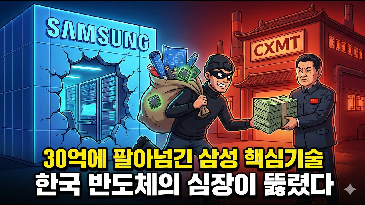 [단독분석] 삼성 반도체 기술 털어간 중국, 5조원 피해의 충격적 전말