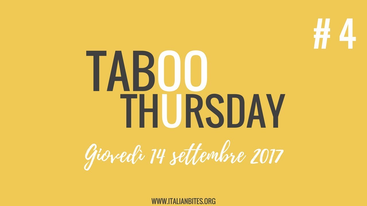 Taboo Thursday #4 || Italian vocabulary guessing game || ItalianBites