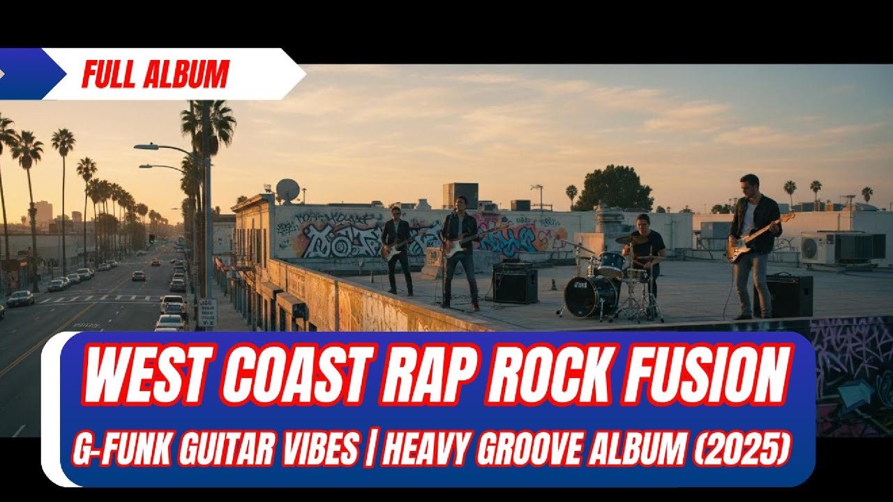 West Coast Rap Rock Fusion 🔥 G-Funk Guitar Vibes | Heavy Groove Album (2025) [Official Visualizer]