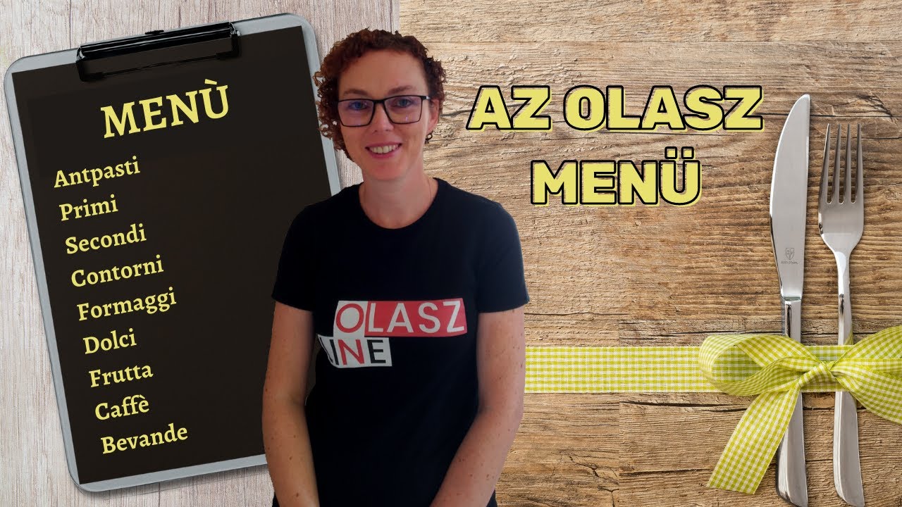 Az olasz menü - étteremben használatos olasz szavak