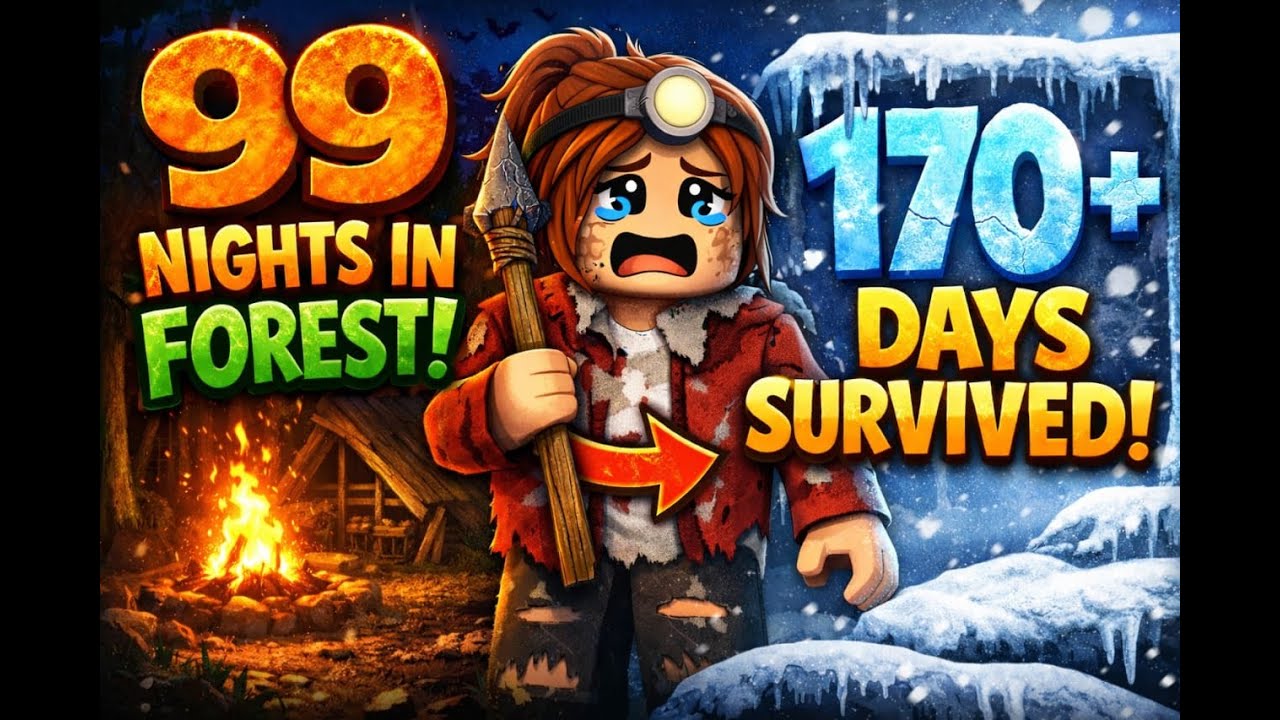 LIVE: 99 Nights in the Forest 🌲 | Can I Survive Until Day 170+?! | ☁️Cl0udy_Sim☁️ Live Stream