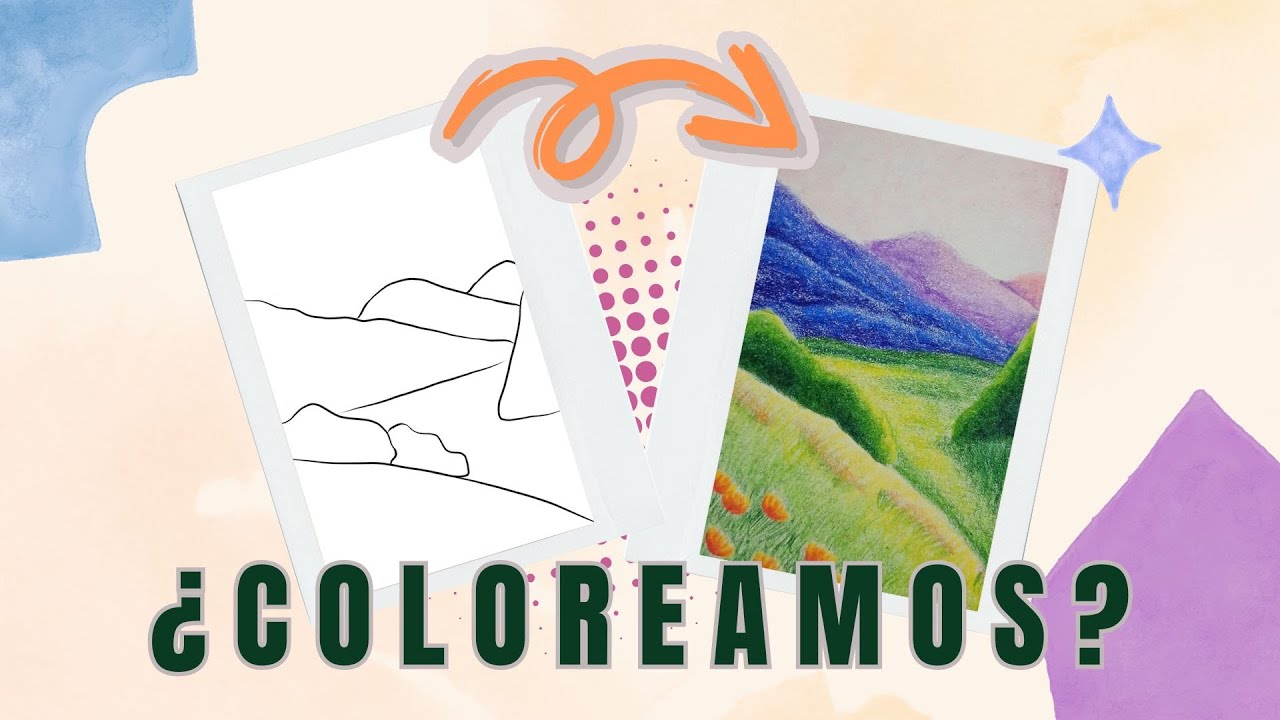 Colorea un PAISAJE Espectacular con solo 8 COLORES