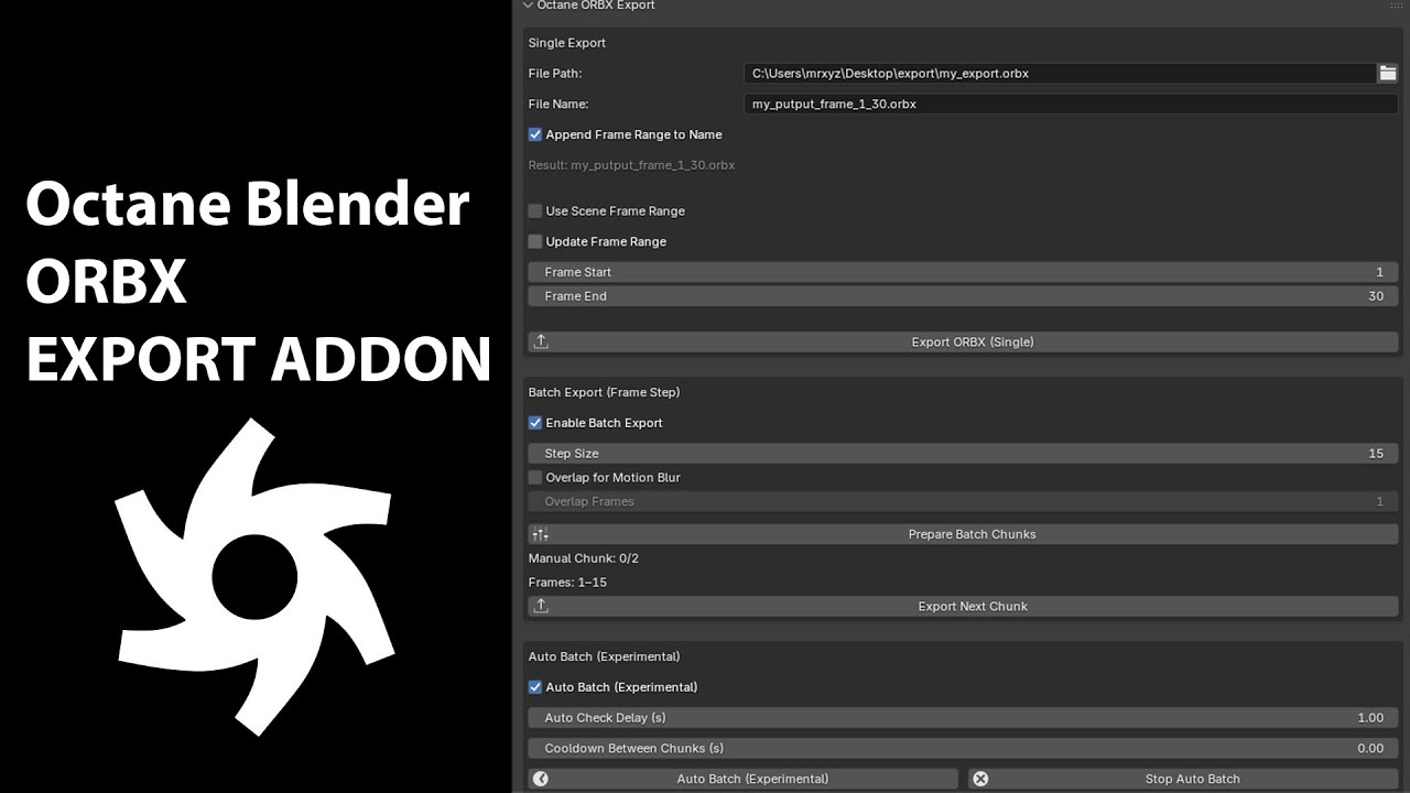Blender Octane Orbx Export Addon