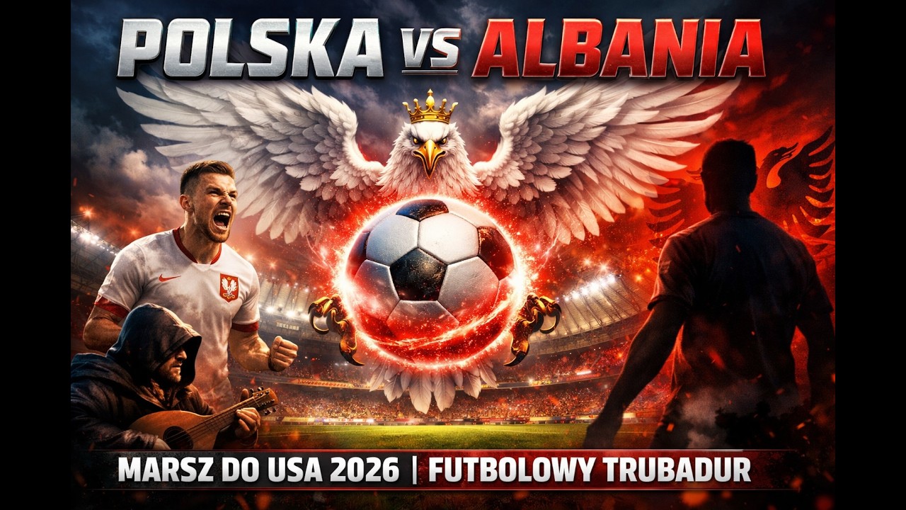 POLSKA vs ALBANIA  Marsz do USA 2026! (Epicki Hymn Baraży) | Futbolowy Trubadur