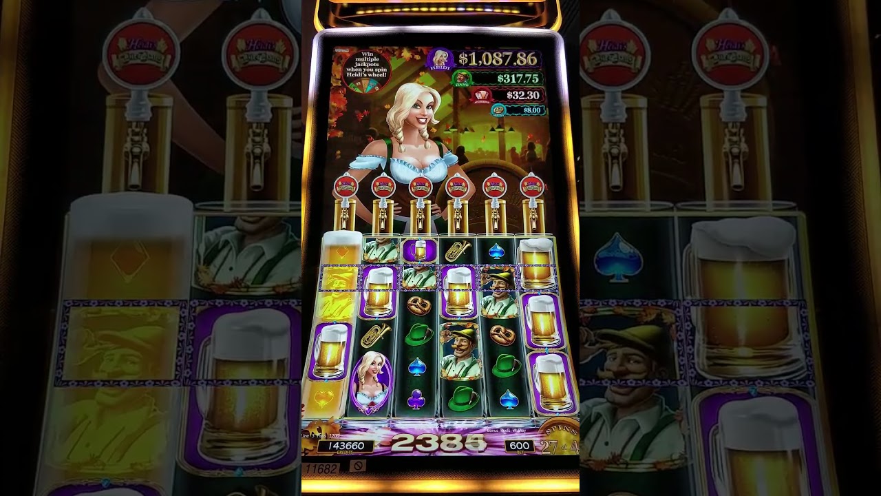 Jackpot $1,949.74 On Heidi's Bier $6.00 Bet