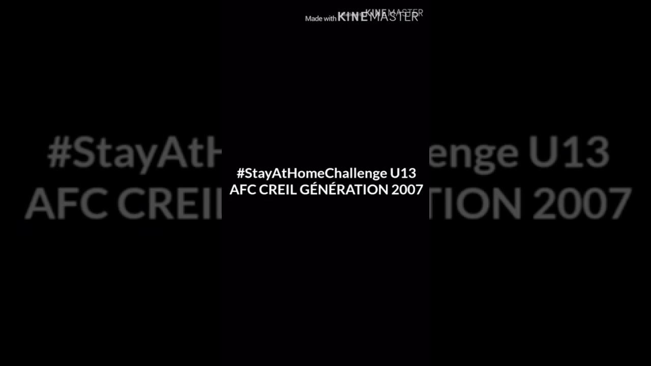 Stay At Home Challenge U13 AFC CREIL